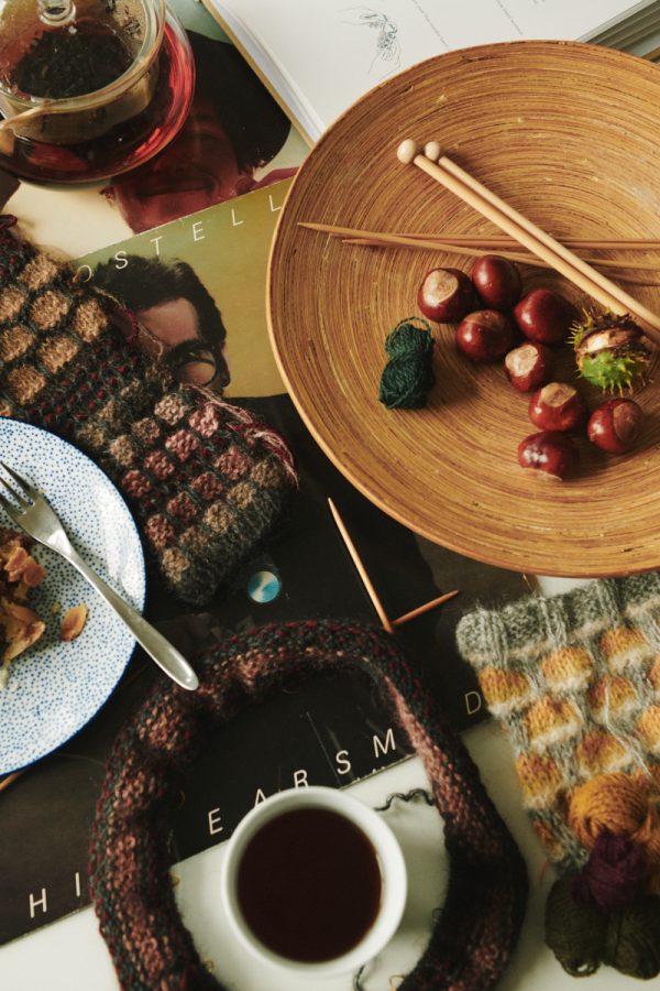 Strikkecafé i Isager-butikken