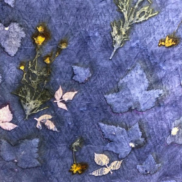 Ecoprint på bomuld, hør og papir